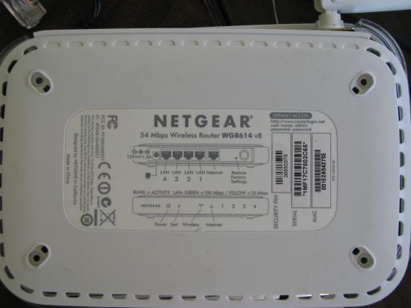 NETGEAR WGR614L Serial Console